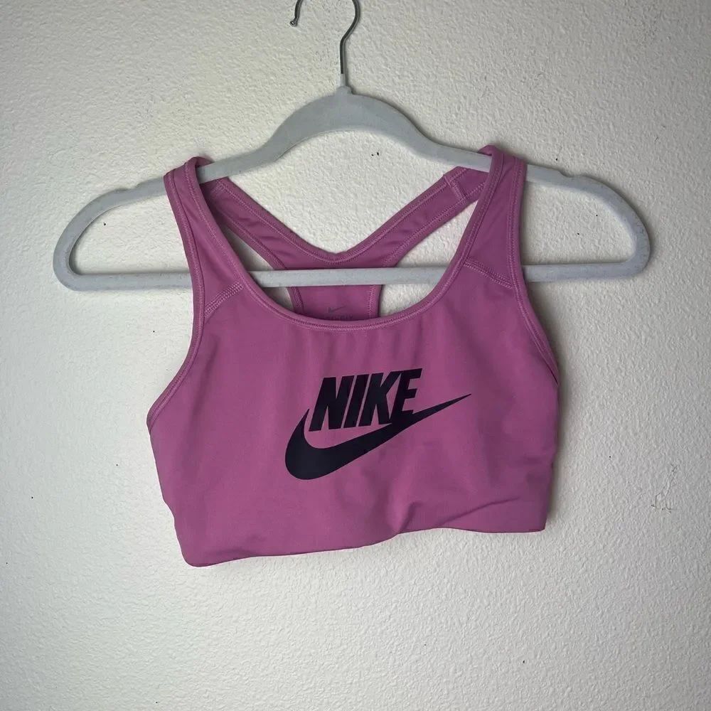 Nike Women's Classic Swoosh Futura Medium Support Sports Bra S